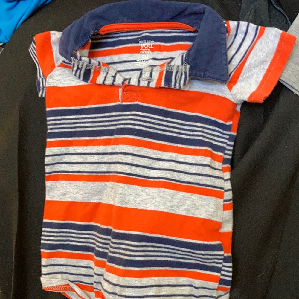 Just one you snap crotch polo style one piece 9 months